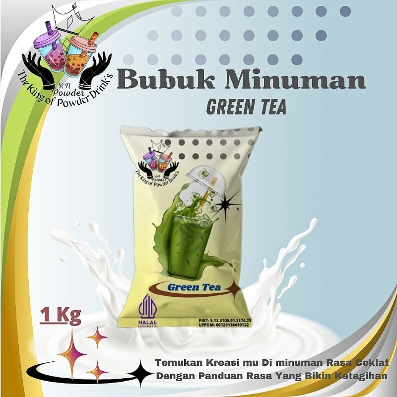 

Bubuk Minuman Rasa 1kg Serbuk Minuman Kekinian Bubuk Green Tea Bubuk Minuman Premium