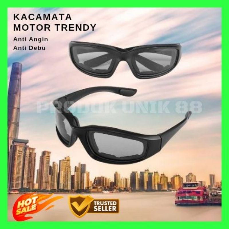 Kaca Mata Sporty Motor Anti Debu Angin Air Import Premium