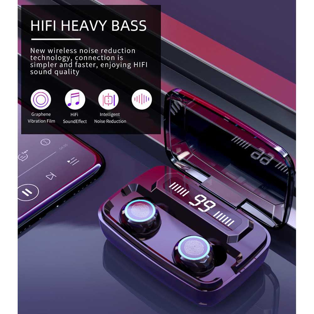 TWS Earphone Bluetooth 5.1 LED