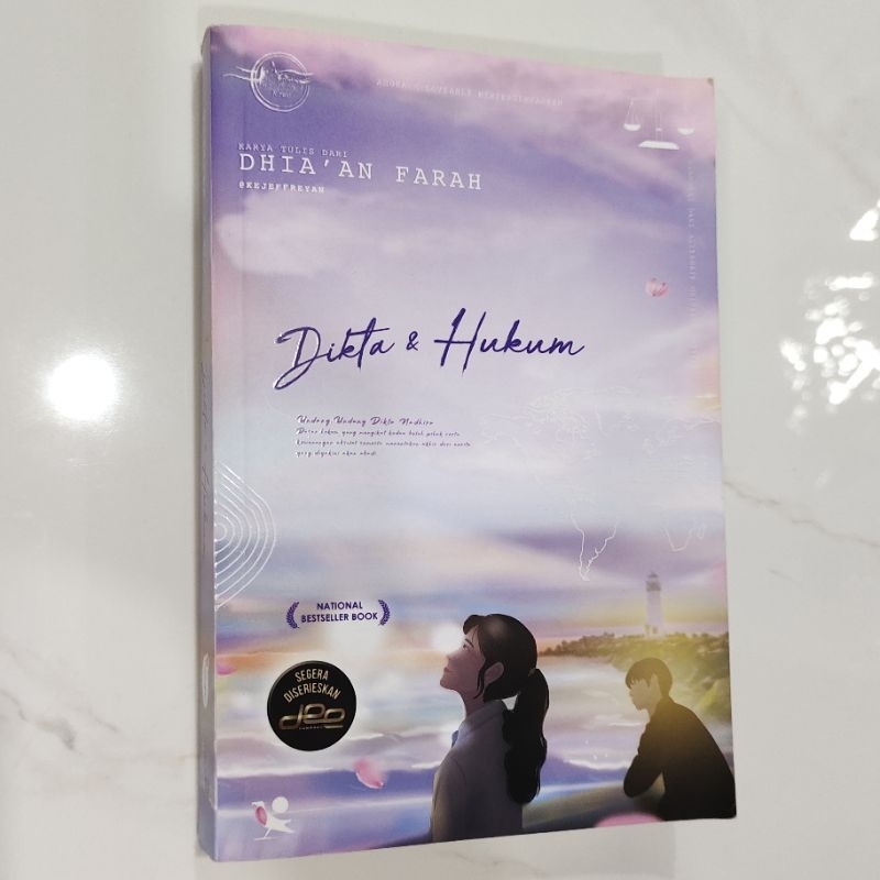 Buku Novel DIKTA dan HUKUM National Bestseller Book DHIA'AN FARAH