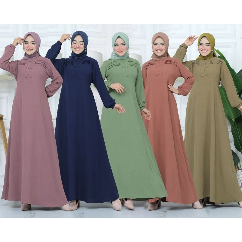 Gamis Crinkle Nadia by Khz Boutique