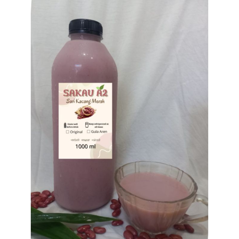 

sari kacang merah ukuran 250ml dan 1 liter