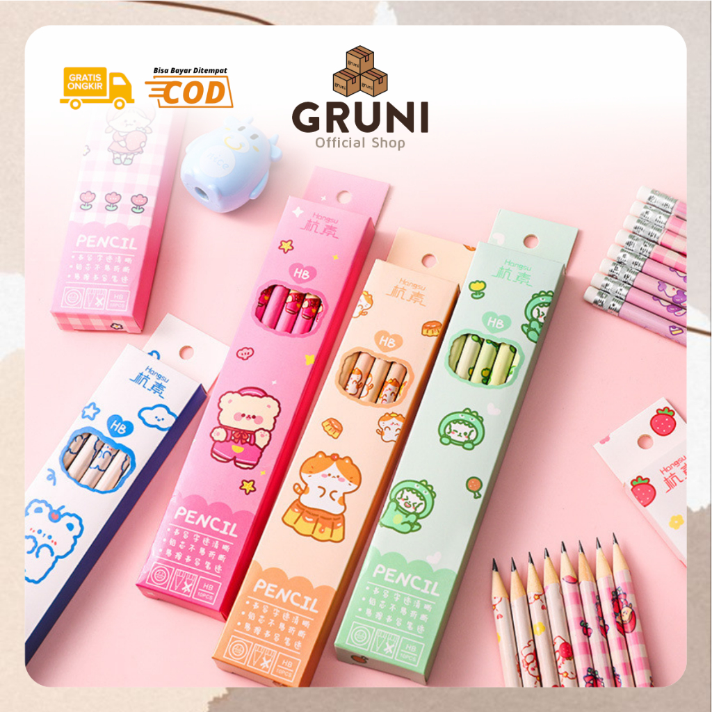 

GRUNI ST0033 Set Pensil Karakter Isi 6