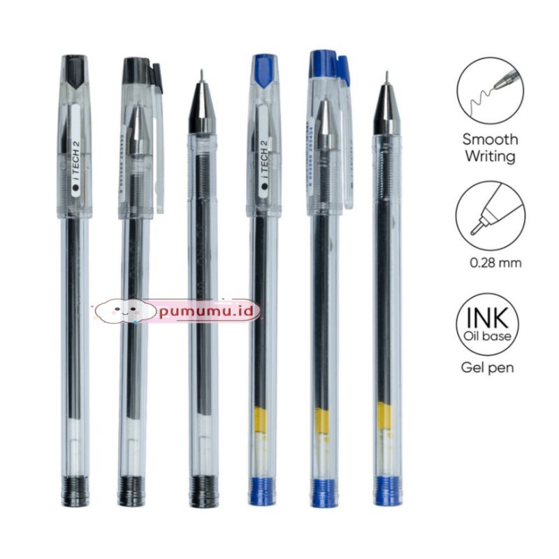 

[PUMUMU] JK37 Gel Pen Pulpen Pena Joyko GP-266 iTech 2 0.28 mm / Pulpen Gel / Ballpoint / Bolpoin
