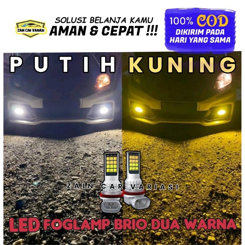 LED FOGLAMP HONDA BRIO JAZZ HRV FREED DUA WARNA
