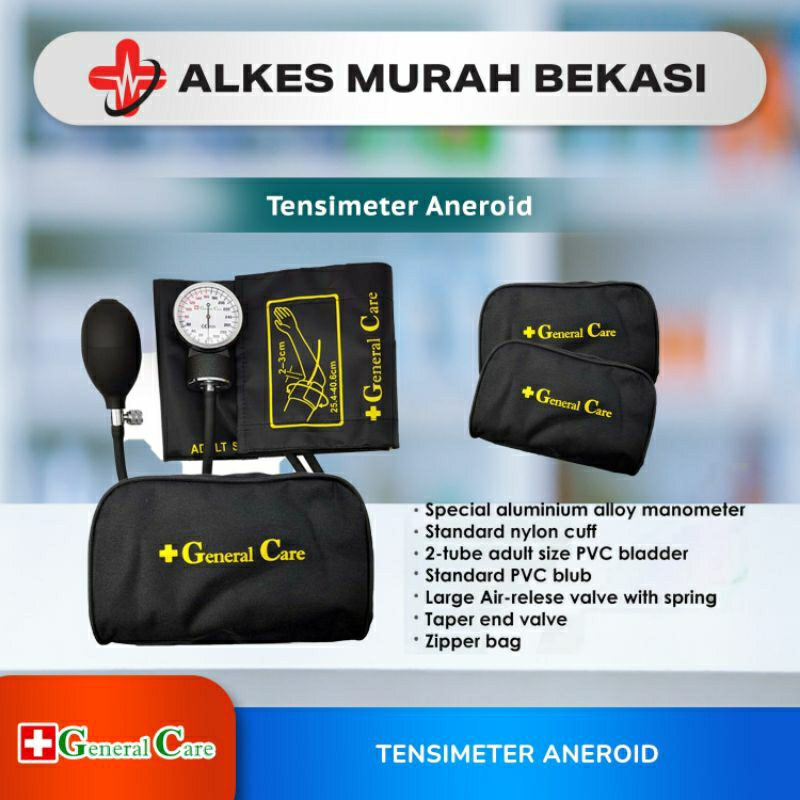 Tensi Aneroid General Care Warna Hitam / Tensi GC / Tensi Aneroid / General Care