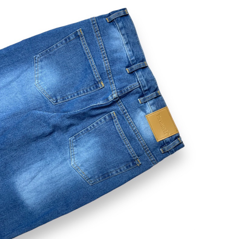 Transworld Celana Jeans Denim Legular Blue Wisker