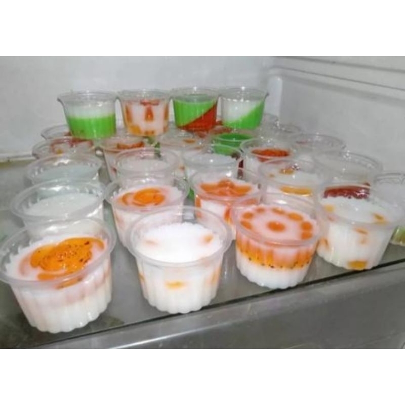 Cup Puding Gerigi isi 50pcs / Gelas Puding Belimbing / Gelas Pudding