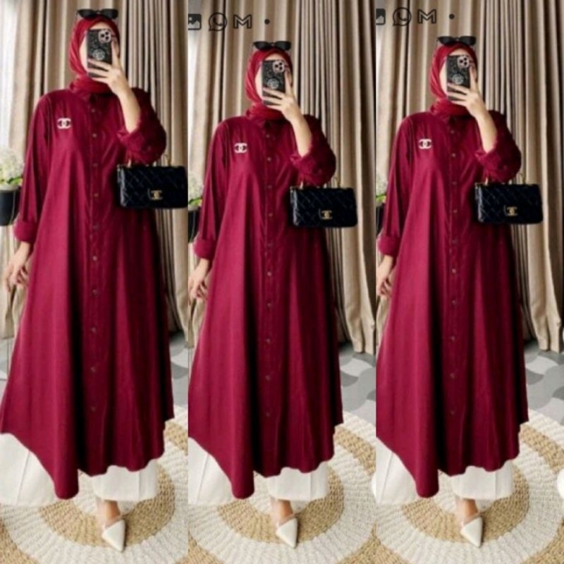 MIRA LONG DRESS CRINKLE AIRFLOW