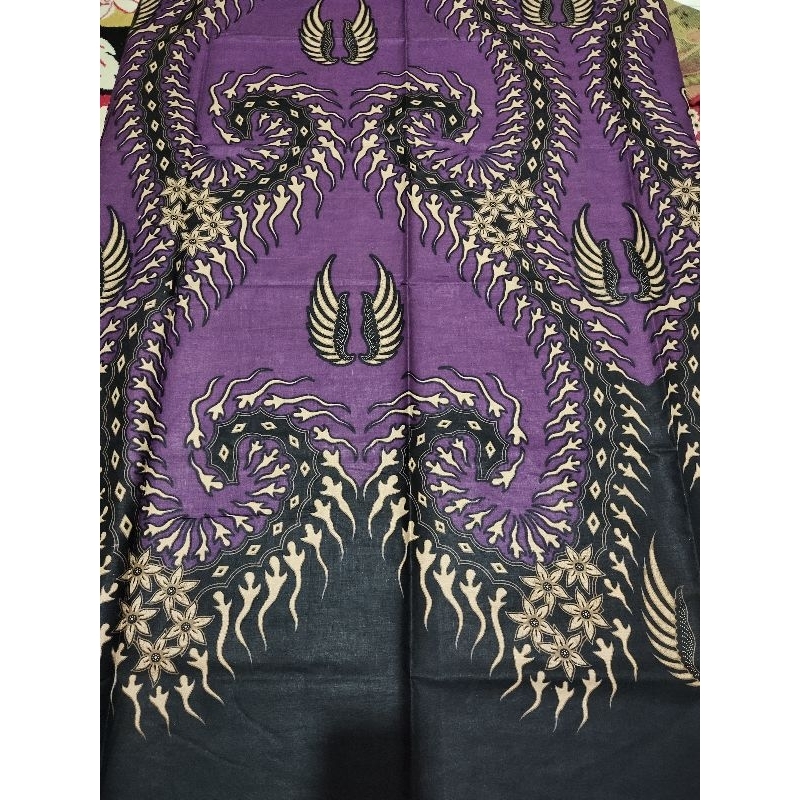 SALE Kain Batik Pekalongan Potongan Koleksi warna Ungu Murah Meriah
