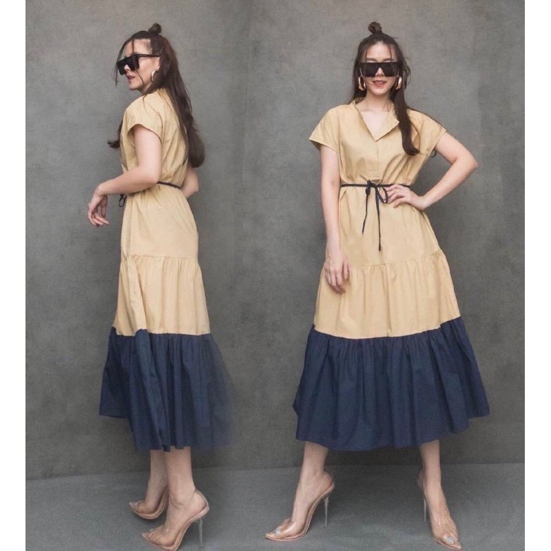 dress wanita / dress korea / longdress wanita / midi dress