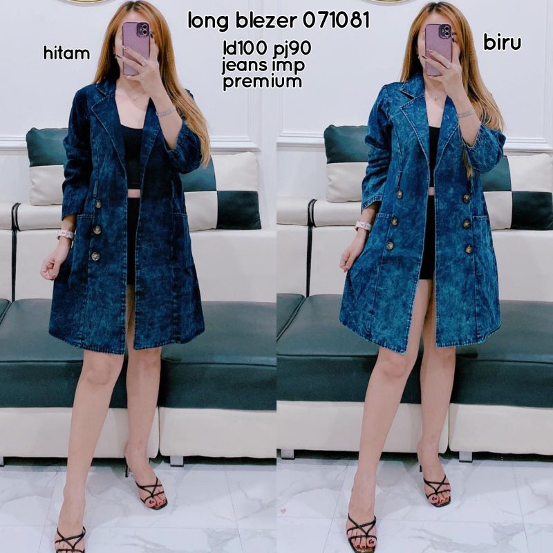 long blazer 071081 jeans import premium
