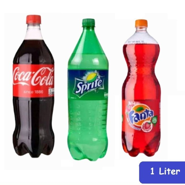 Fanta / Coca Cola / Sprite Botol 1000ML / 1 Liter