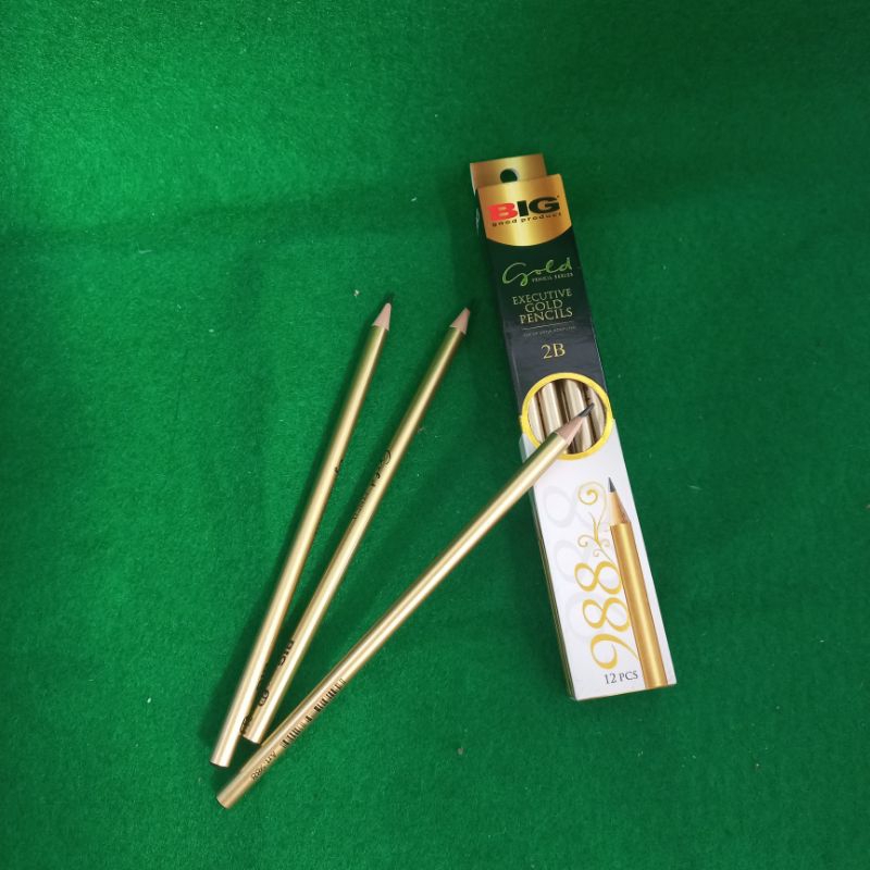 

PENSIL / PENSIL 2B BIG GOLD PENCIL SERIES 988 / PENSIL 2B 1pak = 12 pcs