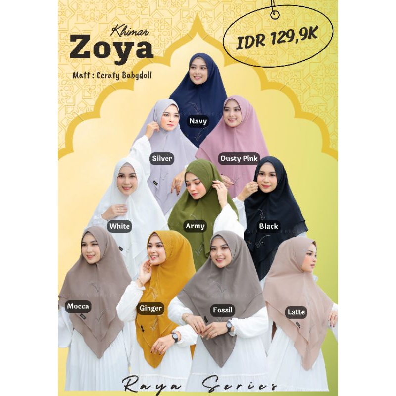 Best Seller Khimar Zoya Original Brand Latisza Hijab