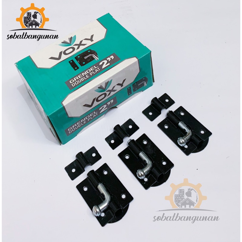 Grendel Hitam VOXY 2” Inch Double Plat Tebal / Grendel VOXY 2” TEBAL