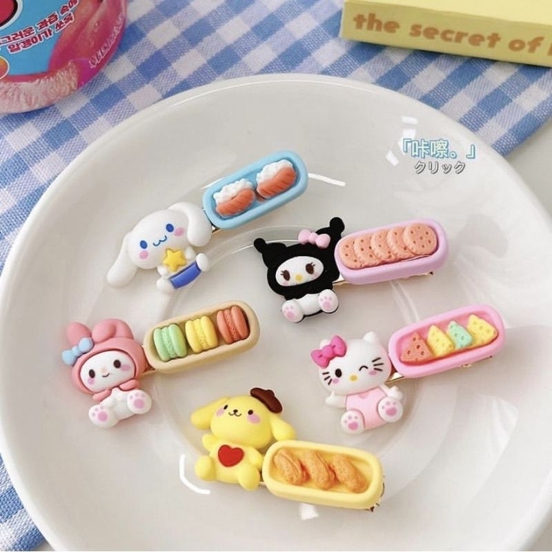 Jepit Rambut Sanrio Biskuit Premium Jepitan Anak Ala Korea Import