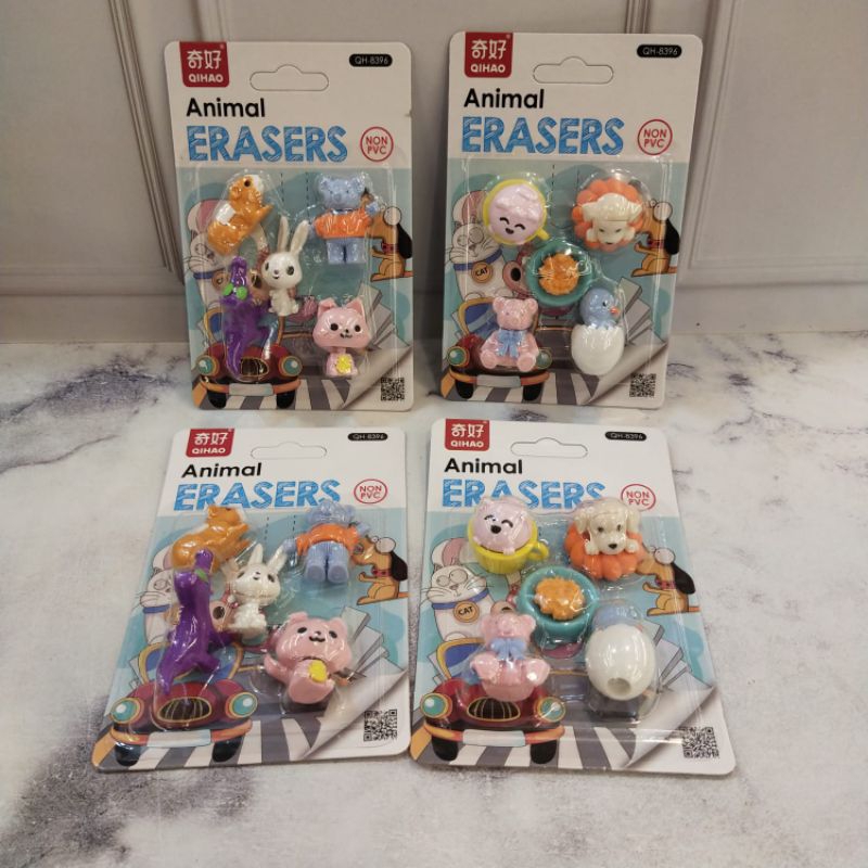 

Hapusan Motif 1pack isi 4pcs - 5pcs // Eraser motif Lucu