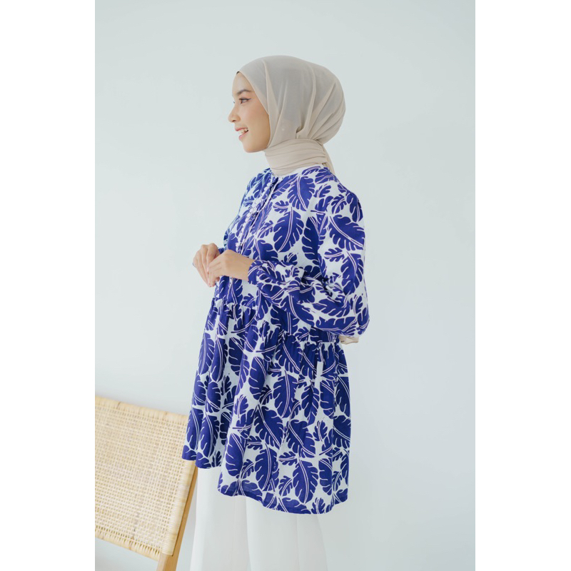Atasan Batik Modern Cap Blouse Batik Kombinasi