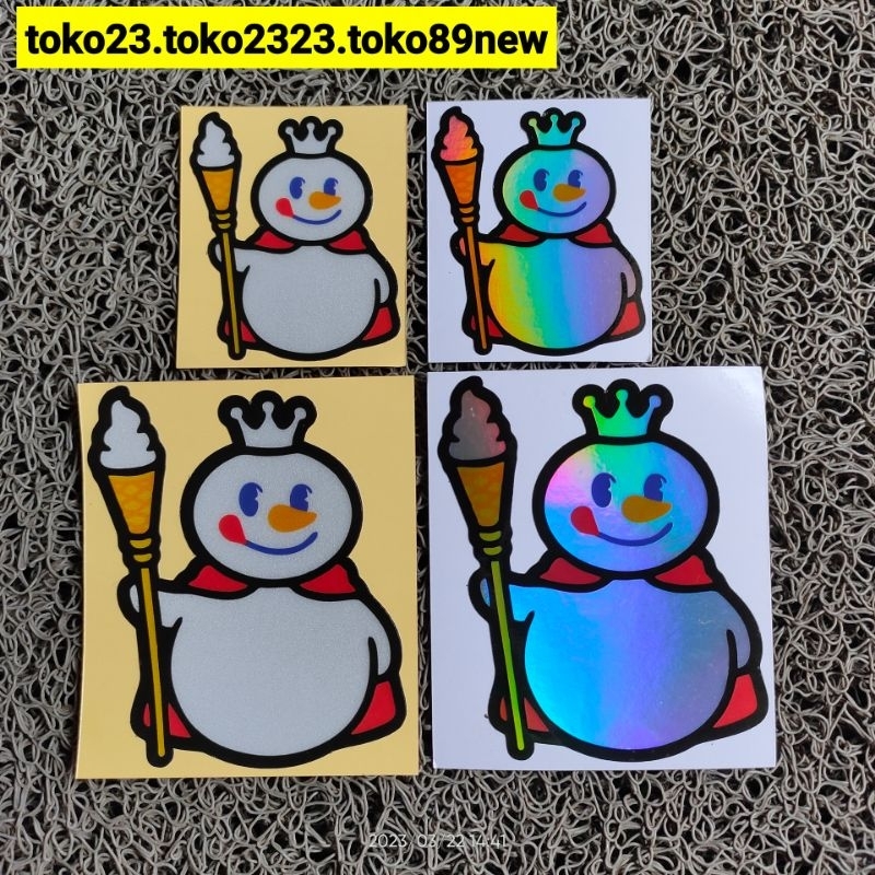 stiker mixue ice cream stiker motor gambar boneka es krim