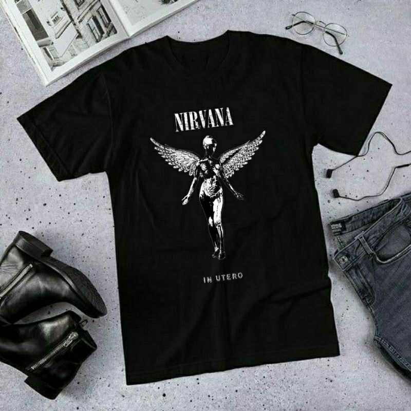 Tshirt Nirvana in untero premium original