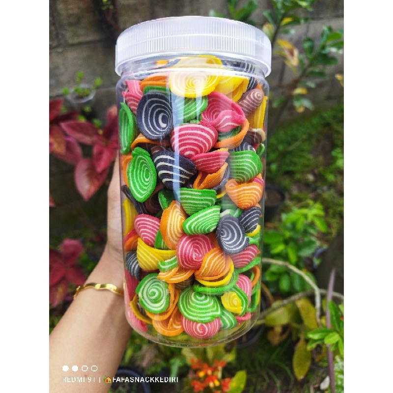

KUPING GAJAH RAINBOW / KUPING GAJAH WARNA-WARNI KEMASAN 1000ML