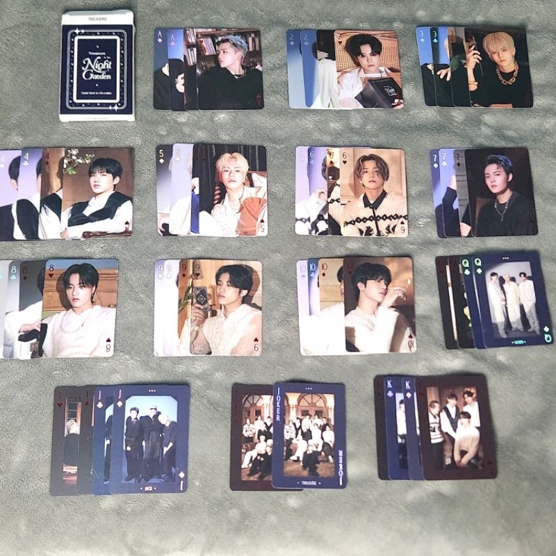 [SHARING] TREASURE Official MD -  Playing Card [Night Garden] Merch / Merchandise Photocard haruto j