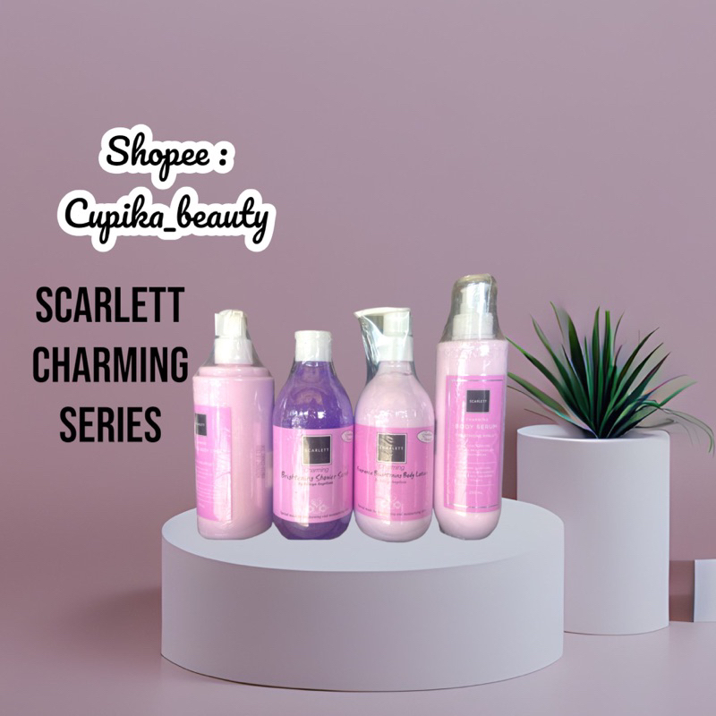 scarlett charming series - scarlett charming body serum | scarlett charming body cream | charming body scrub