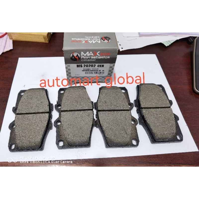 Brake pad kampas rem depan Toyota hardtop diesel maxstop ceramic