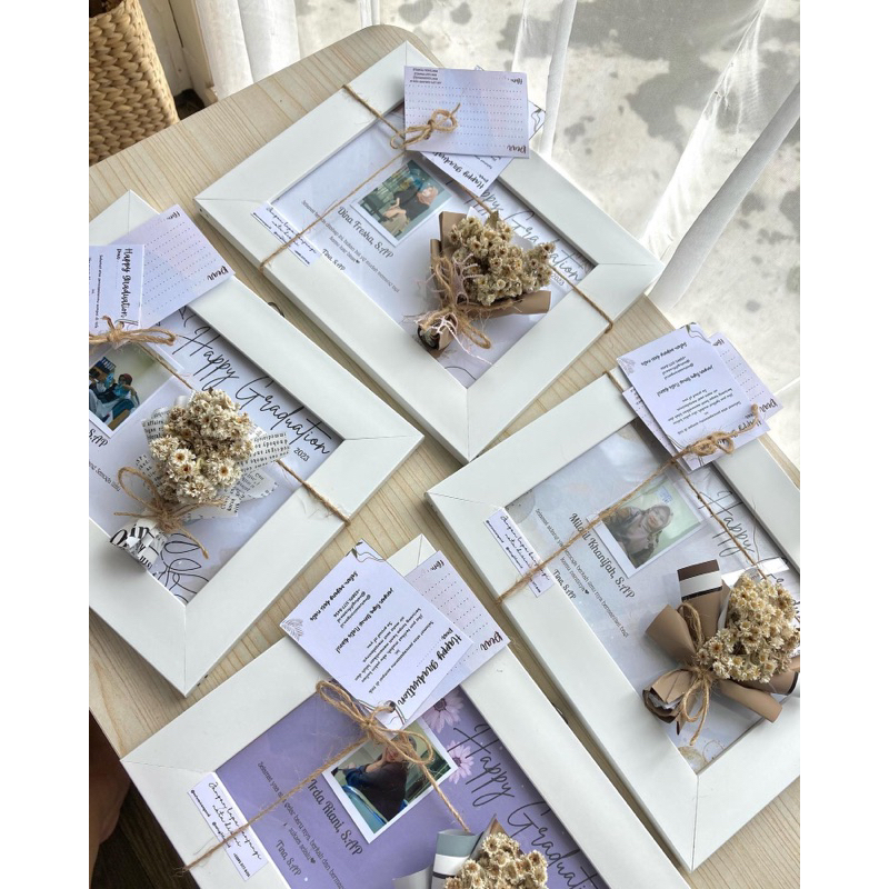 Gift frame 2D murah | gift in frame | pajangan aestetic | pigura kekinian | frame kekinian