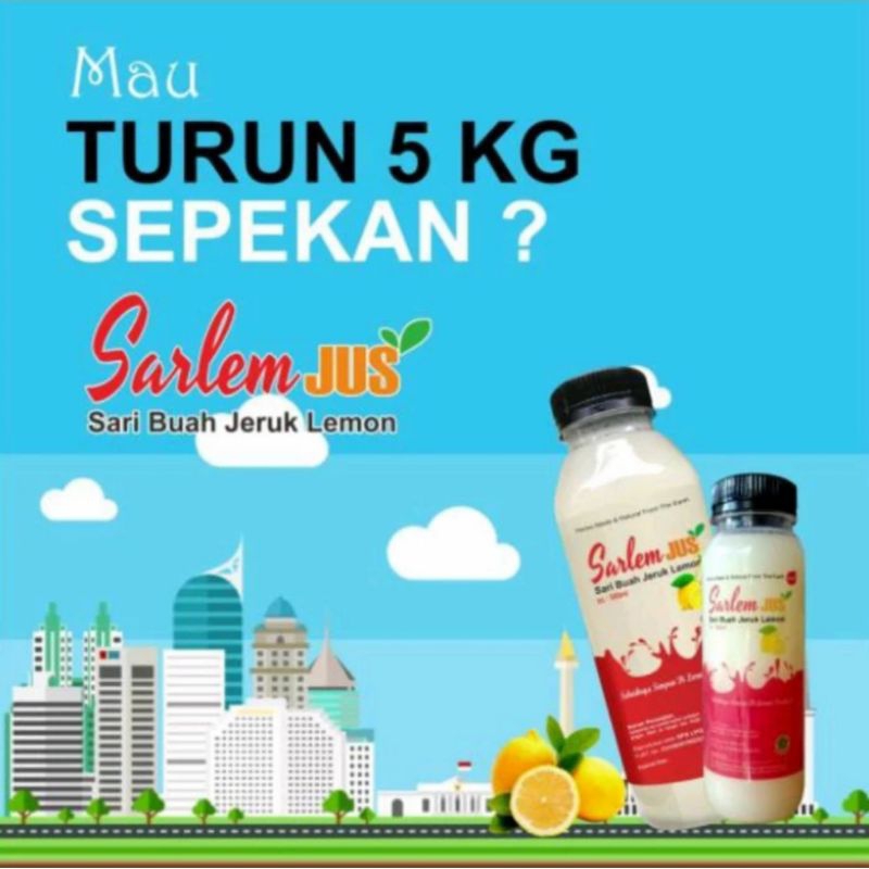 

SARLEM JUS LEMON ASLI 100 MINUMAN DIET KESEHATAN KEMASAN 250ML DAN 500ML