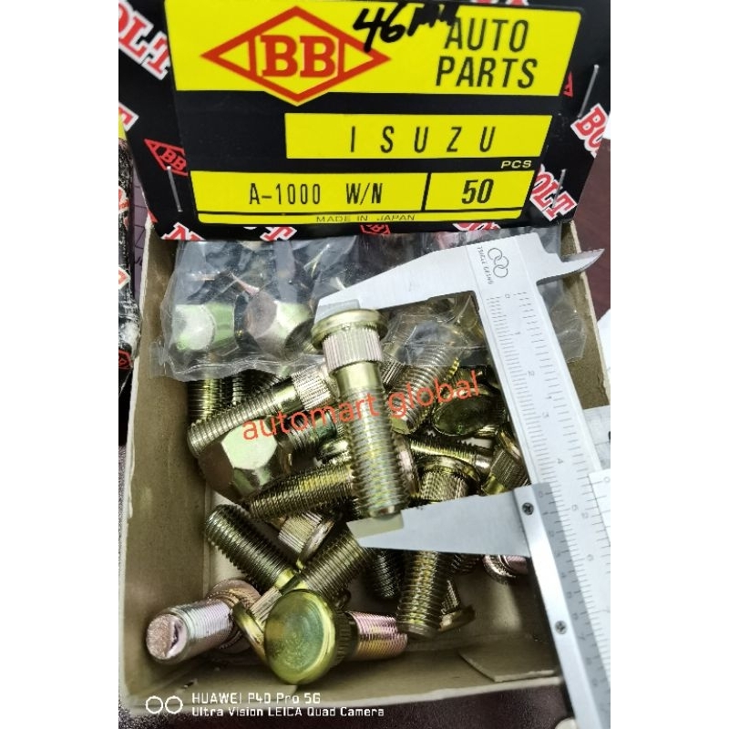 Baut roda isuzu panther 46mm kunci 21 mm asli Japan