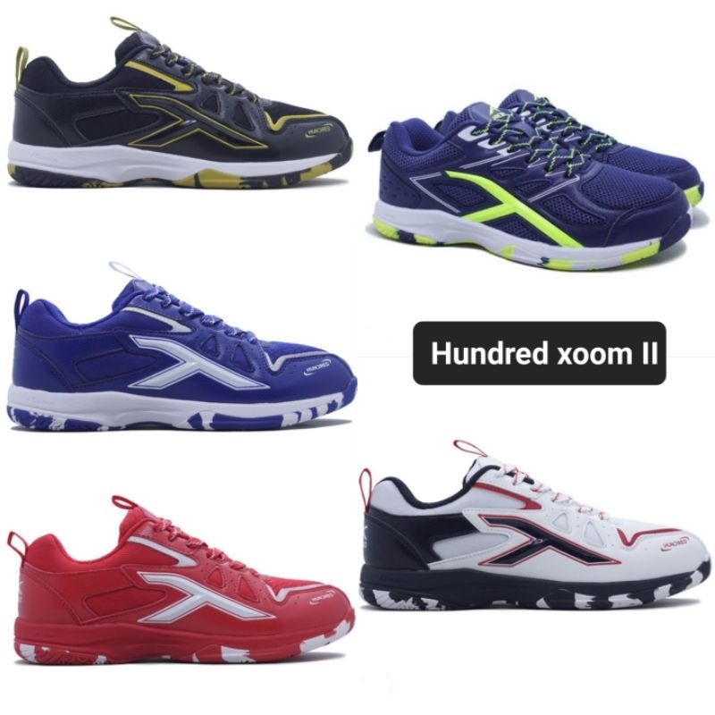 Sepatu Badminton HUNDRED XOOM II 2 Hndrd 100% Original