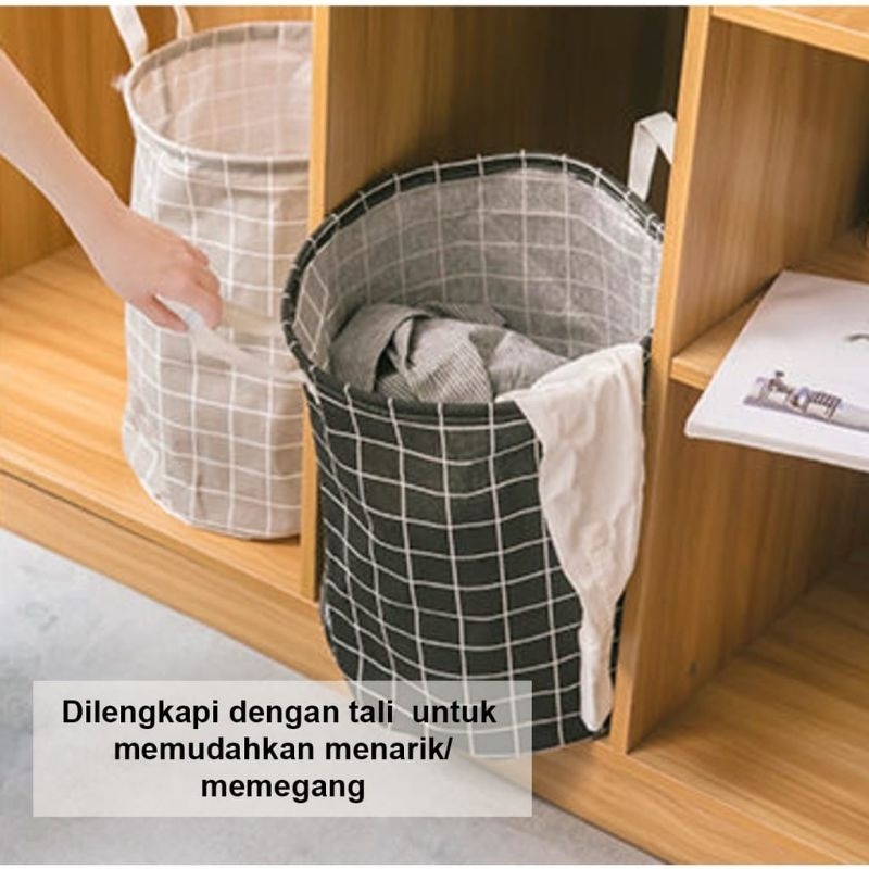 KERANJANG  LIPAT LOUNDRY TEMPAT CUCIAN KOTOR WADAH BAJU KOTOR ORGAINIZER 35cm * 43cm STORAGE BAG SERBAGUNA MULTIFUNGSI WADAH PAKAIAN/MAINAN TEBAL BAGUS KRANJANG KUAT MURAH ANTI AIR KRANJANG BAJU