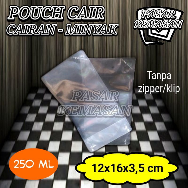 STANDING POUCH PLASTIK KEMASAN POUCH CAIR 250 ML CAIRAN-MINYAK KPACK