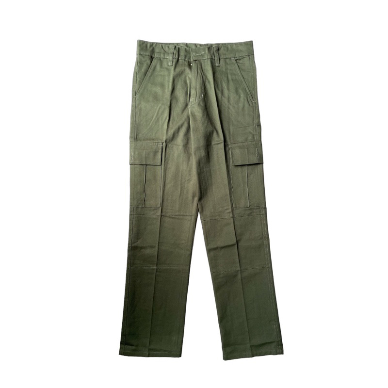 Transworld Celana Cargo Panjang Pria Legular Army Hitam Khaki Cream