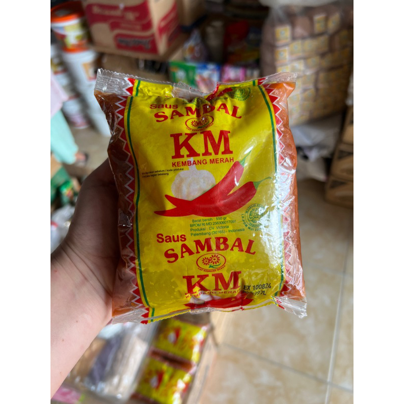 

Sambal merek KM berat 500gr