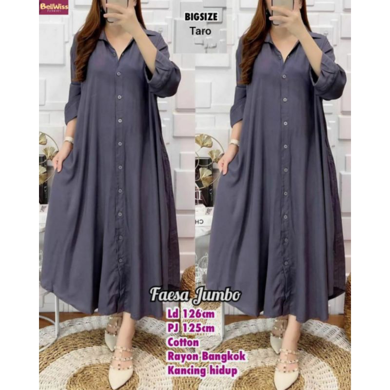 FAESA JUMBO MIDI DRESS || KATUN RAYON