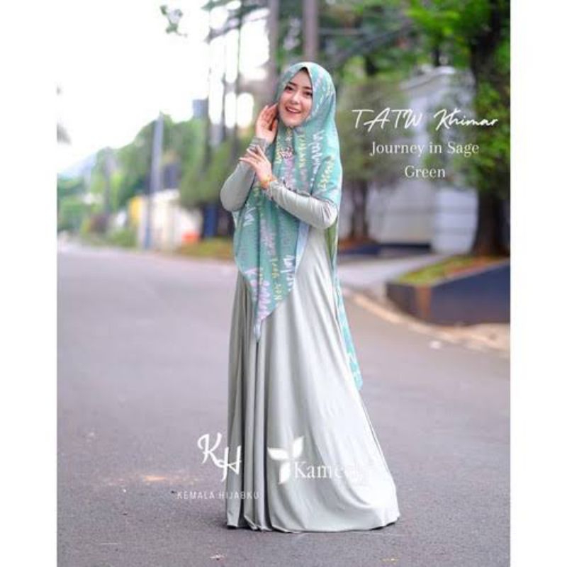 DRESS LUXURY MATCHA  | PRELOVED KAMEELA HIJABKU