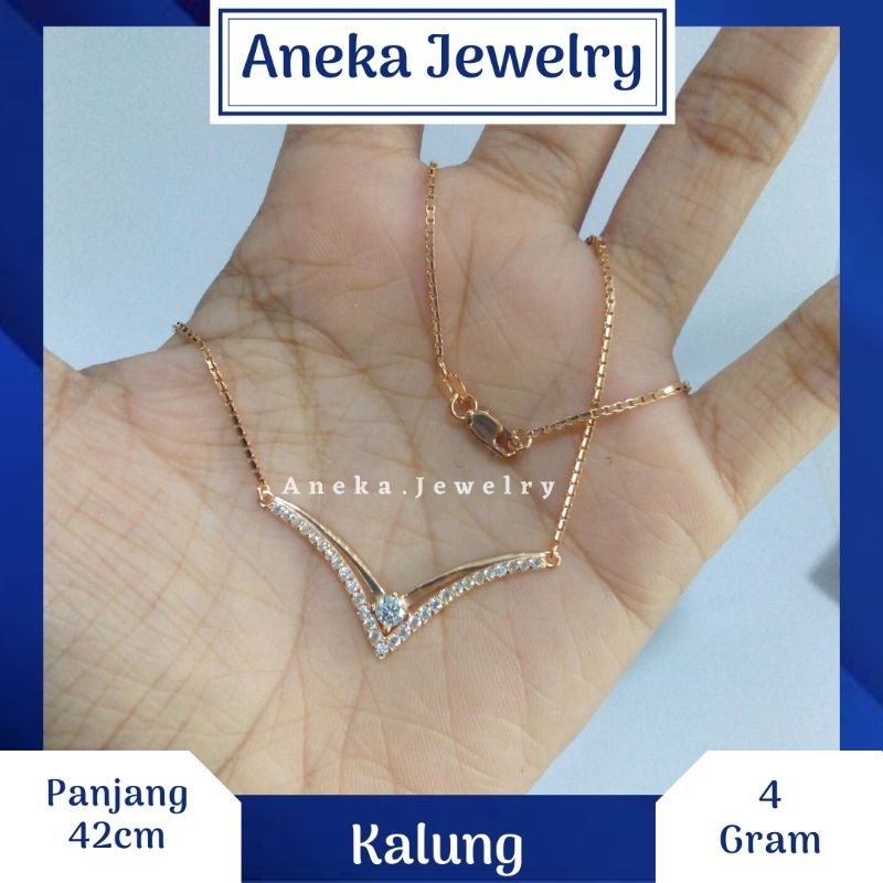 kalung Koye V Variasi Mata Mata, Sepuh Emas Kuning, Perak 925