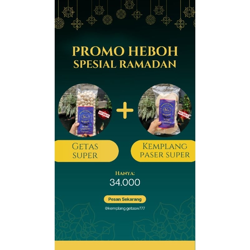 

PAKET KERUPUK KEMPLANG GETAS MURAH SUPER IKAN TENGGIRI