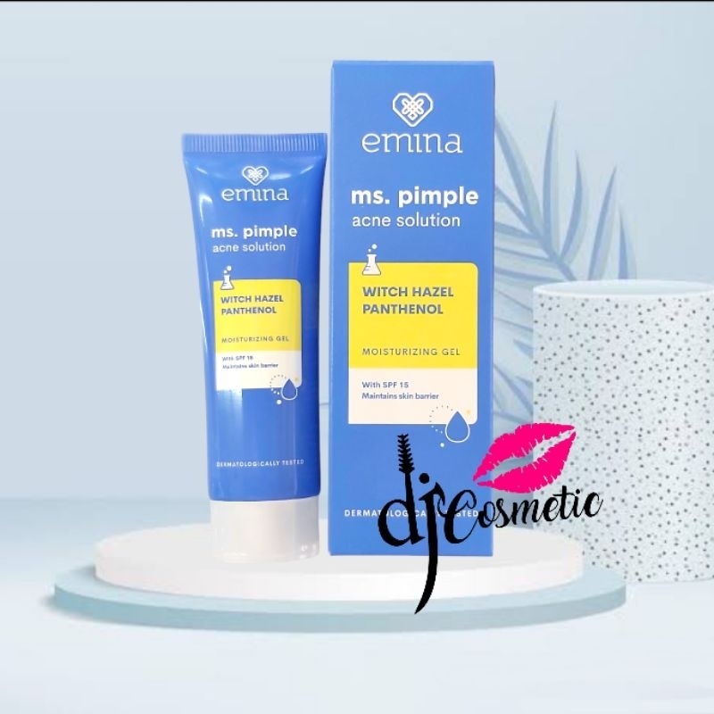 [20ml] Emina Ms Pimple Acne Solution Moisturizing Gel SPF 15 | Witch Hazel Panthenol