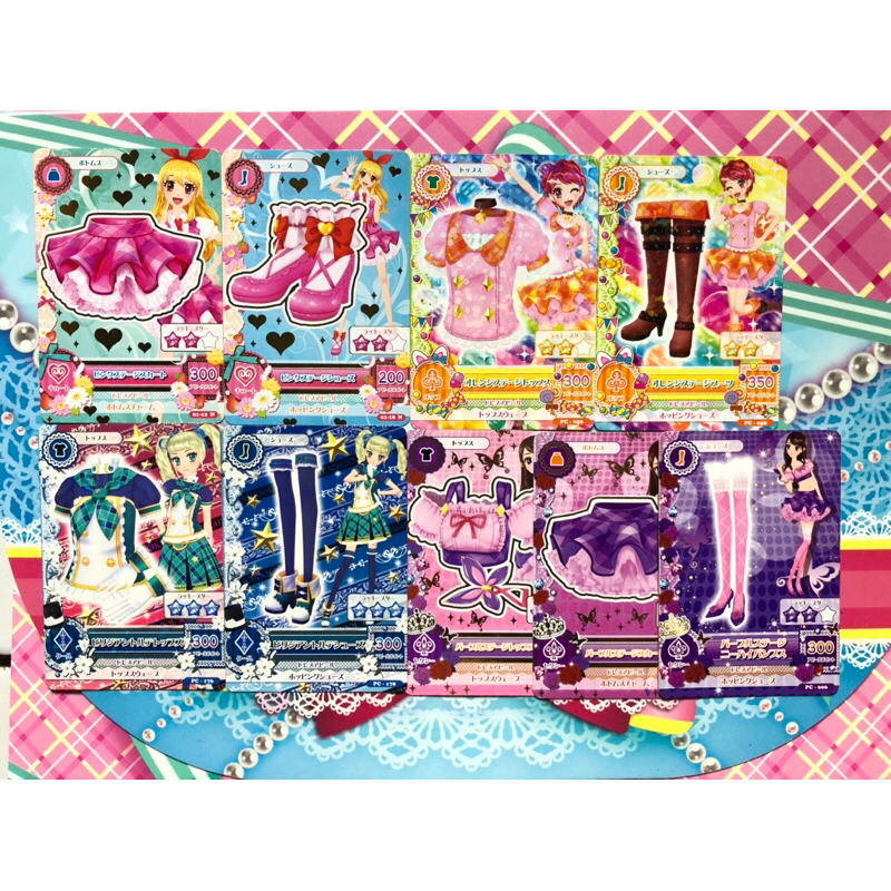 Kartu Aikatsu Original Stage Uniform Jepang Passion torte Pink Stage Purple Green Torte Orange Ichig