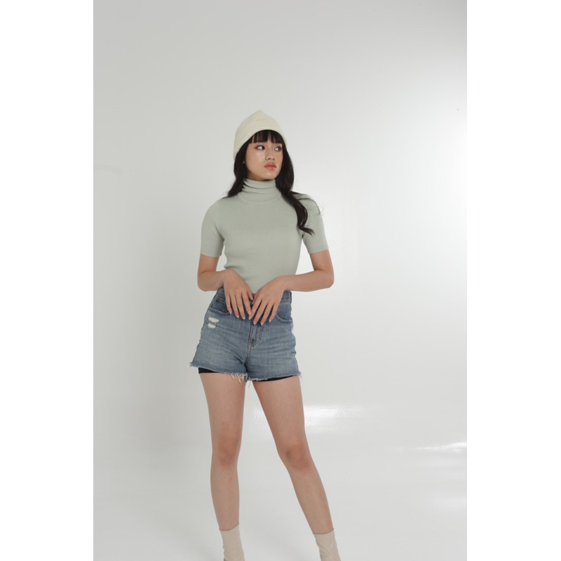 Ersa Turtle Neck Short Sleeve