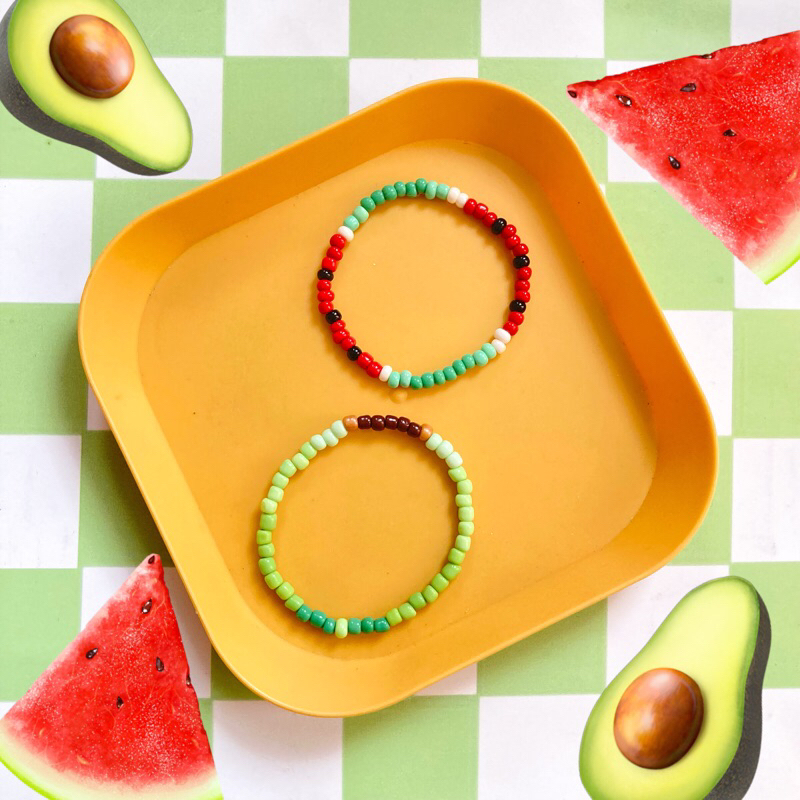 Fruit Bracalet | Gelang Semangka &amp; Melon Aesthetic