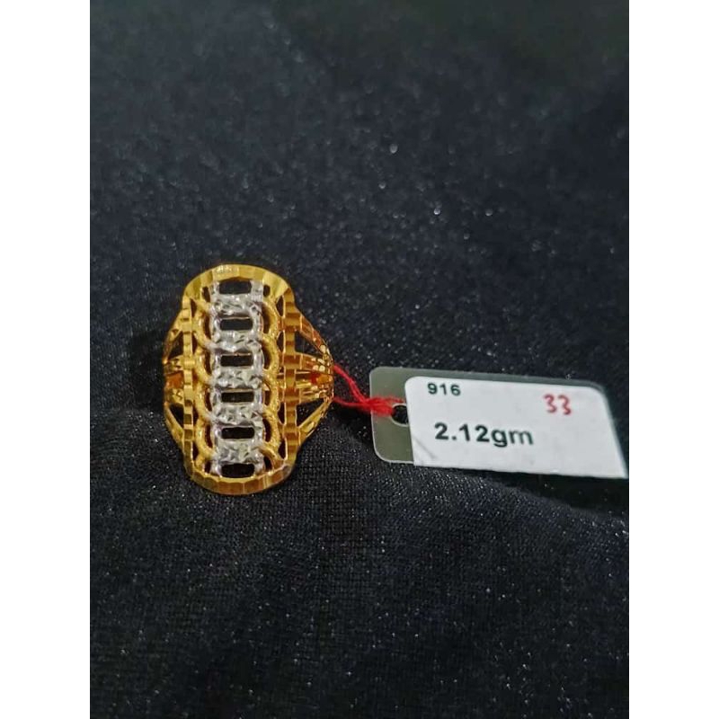 Cincin Susun Emas Malaysia kadar 916/23k