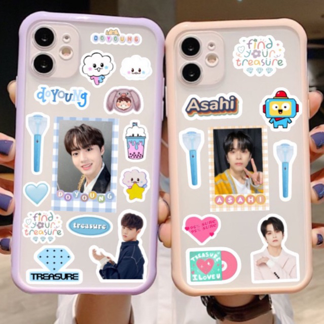 Stiker TREASURE ( Sudah Cutting ) Aaesthetic Cute Deco Glossy / Sticker Teume Kpop Junkyu Asahi Haru