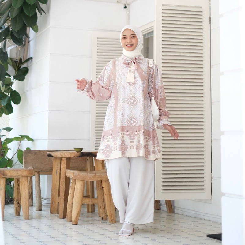 Tunik Silk Motif Ella Tunik