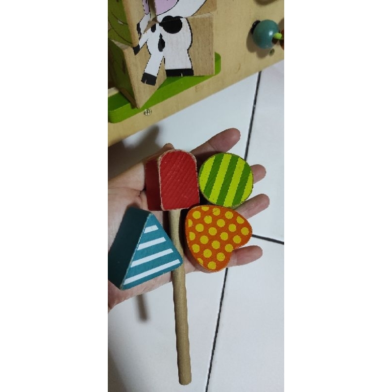 Wooden Push Walker Busy Board - PRELOVED