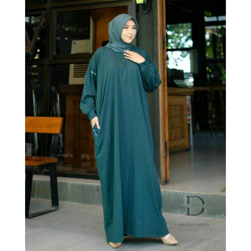 KAFTAN ORI DELUNA.WEAR X ANJANISTORE (Jotol rib)